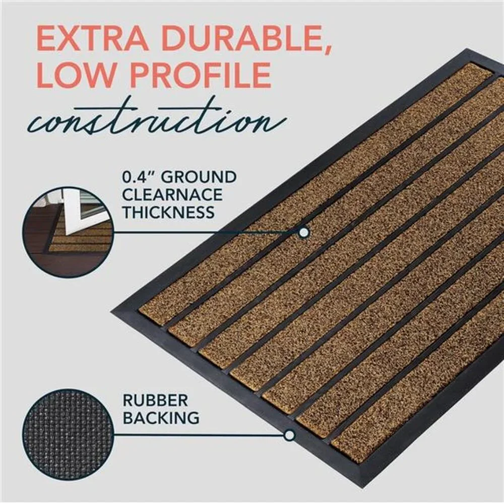 ubdyo Extra Durable Door Mat - Dirt Trapping Outdoor Welcome Mats - Non-Slip
